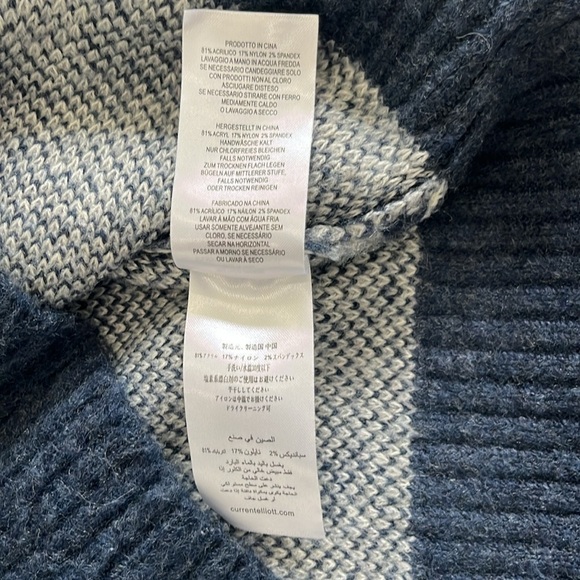 Current/Elliott The Cali Leopard Brushed Print Sweater Oversized Women’s 0 - Picture 9 of 10